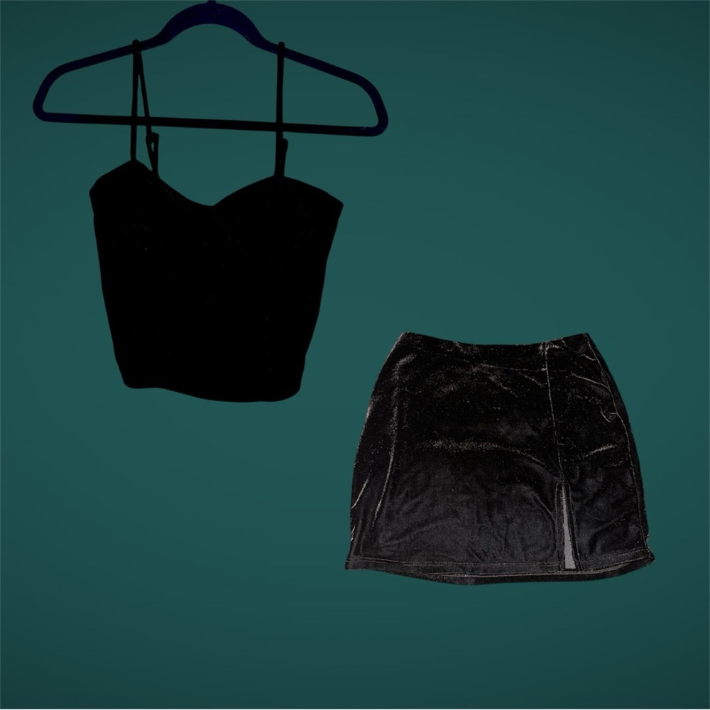 Velvet Tank and Skirt